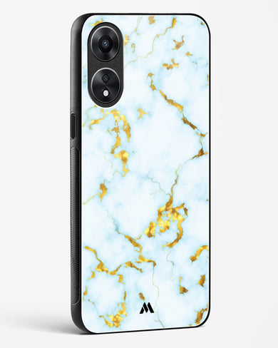 White Gold Marble Glass Case Phone Cover (Oppo)