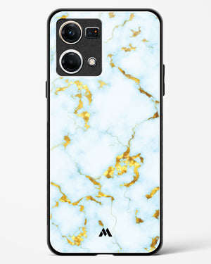 White Gold Marble Glass Case Phone Cover (Oppo)