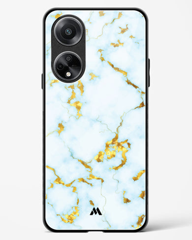 White Gold Marble Glass Case Phone Cover (Oppo)