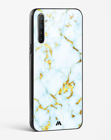 White Gold Marble Glass Case Phone Cover (Oppo)