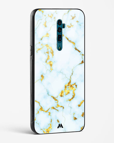 White Gold Marble Glass Case Phone Cover (Oppo)