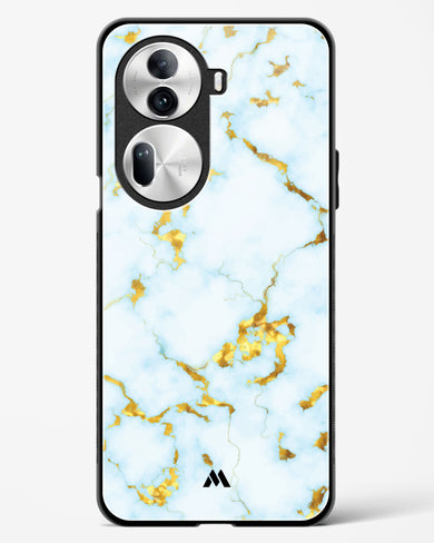 White Gold Marble Glass Case Phone Cover (Oppo)