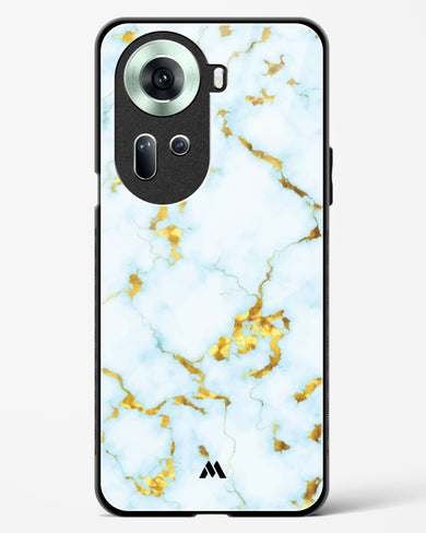 White Gold Marble Glass Case Phone Cover (Oppo)