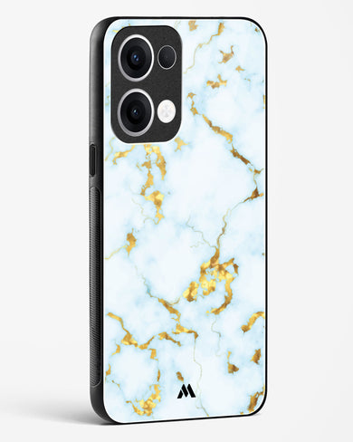 White Gold Marble Glass Case Phone Cover (Oppo)