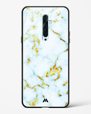 White Gold Marble Glass Case Phone Cover-(Oppo)