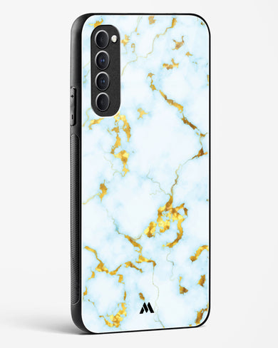 White Gold Marble Glass Case Phone Cover (Oppo)