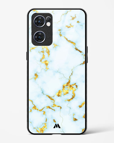 White Gold Marble Glass Case Phone Cover (Oppo)