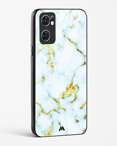 White Gold Marble Glass Case Phone Cover (Oppo)