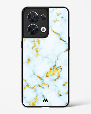 White Gold Marble Glass Case Phone Cover (Oppo)