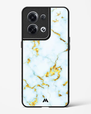 White Gold Marble Glass Case Phone Cover (Oppo)