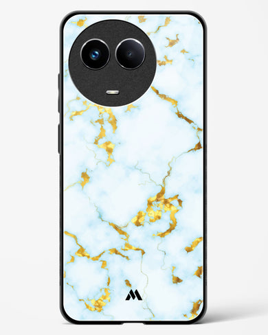 White Gold Marble Glass Case Phone Cover (Realme)