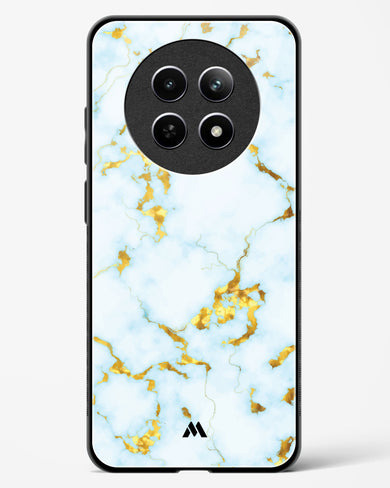 White Gold Marble Glass Case Phone Cover (Realme)