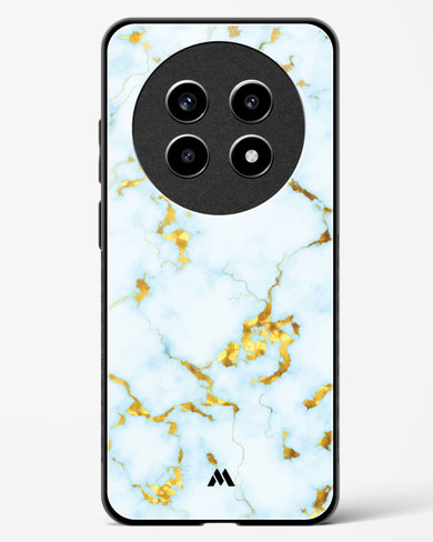 White Gold Marble Glass Case Phone Cover (Realme)