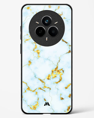 White Gold Marble Glass Case Phone Cover (Realme)