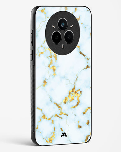White Gold Marble Glass Case Phone Cover (Realme)