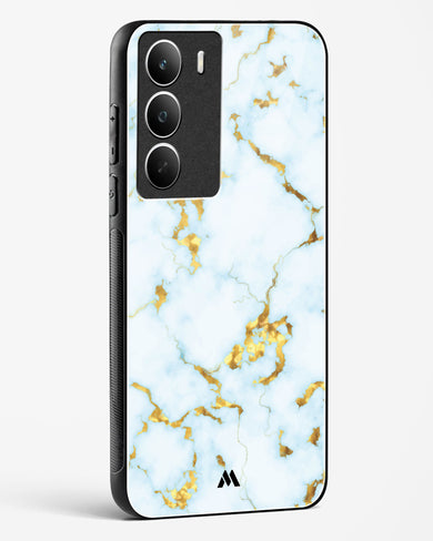 White Gold Marble Glass Case Phone Cover (Realme)