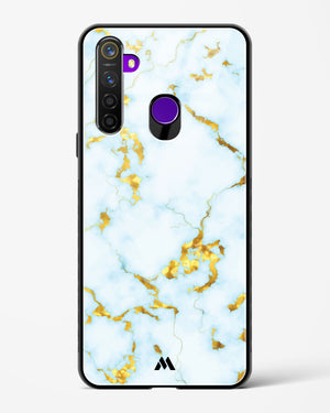 White Gold Marble Glass Case Phone Cover (Realme)