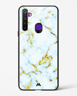 White Gold Marble Glass Case Phone Cover (Realme)