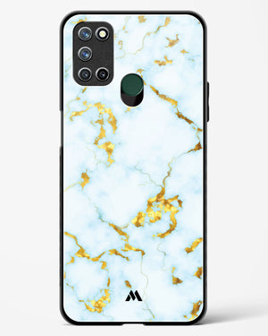White Gold Marble Glass Case Phone Cover (Realme)