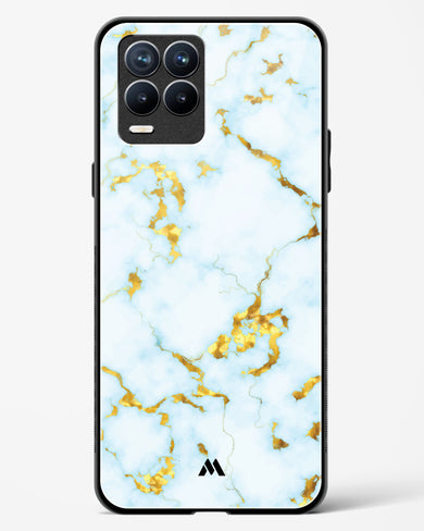 White Gold Marble Glass Case Phone Cover (Realme)