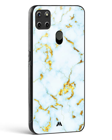 White Gold Marble Glass Case Phone Cover (Realme)
