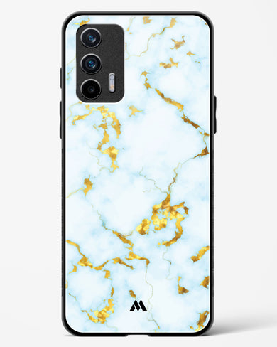 White Gold Marble Glass Case Phone Cover (Realme)