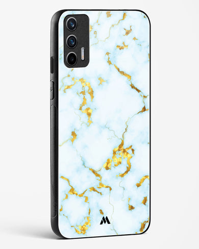 White Gold Marble Glass Case Phone Cover (Realme)