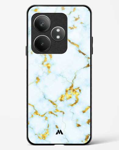 White Gold Marble Glass Case Phone Cover (Realme)