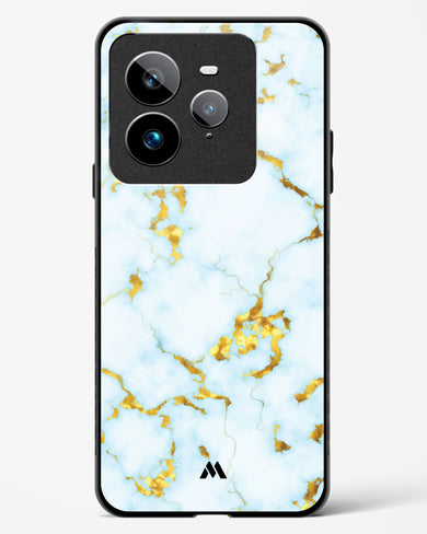 White Gold Marble Glass Case Phone Cover (Realme)