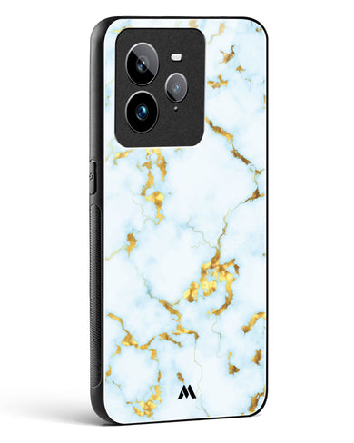 White Gold Marble Glass Case Phone Cover (Realme)