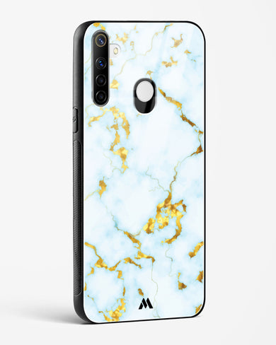 White Gold Marble Glass Case Phone Cover (Realme)