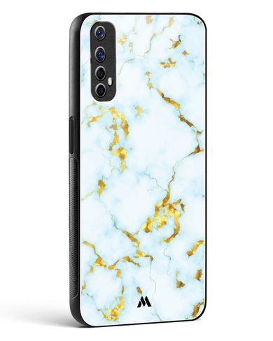 White Gold Marble Glass Case Phone Cover (Realme)