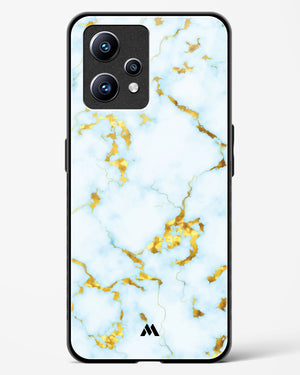White Gold Marble Glass Case Phone Cover (Realme)