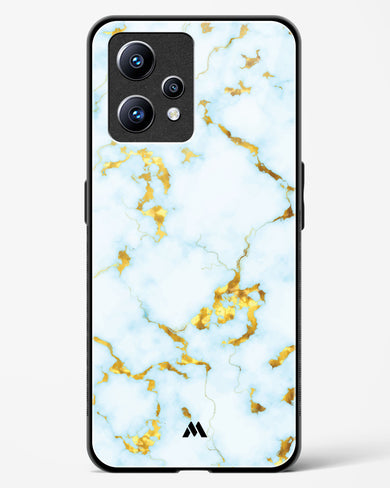White Gold Marble Glass Case Phone Cover (Realme)