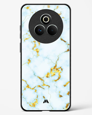 White Gold Marble Glass Case Phone Cover (Realme)
