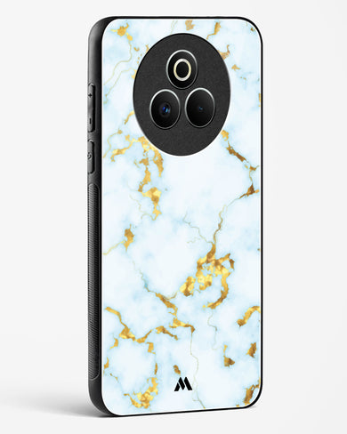 White Gold Marble Glass Case Phone Cover (Realme)