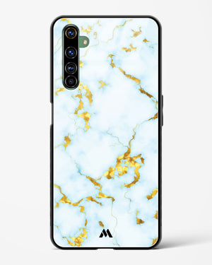 White Gold Marble Glass Case Phone Cover (Realme)