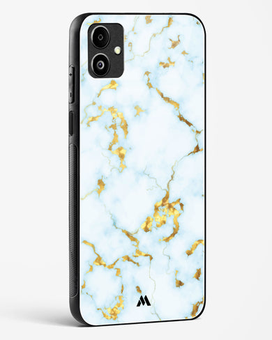 White Gold Marble Glass Case Phone Cover (Samsung)