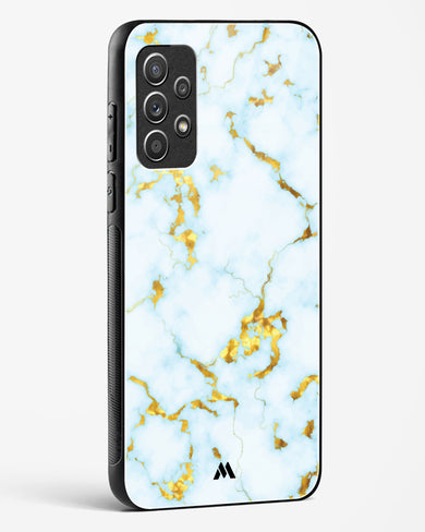 White Gold Marble Glass Case Phone Cover (Samsung)