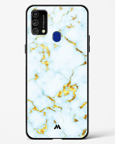 White Gold Marble Glass Case Phone Cover-(Samsung)