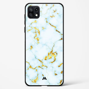 White Gold Marble Glass Case Phone Cover (Samsung)