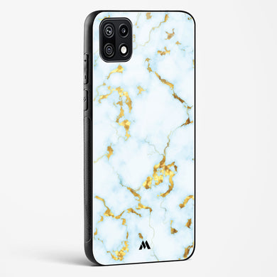 White Gold Marble Glass Case Phone Cover (Samsung)