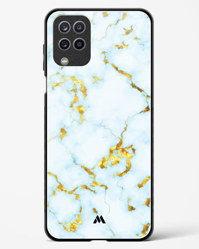 White Gold Marble Glass Case Phone Cover-(Samsung)