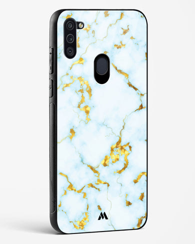 White Gold Marble Glass Case Phone Cover (Samsung)