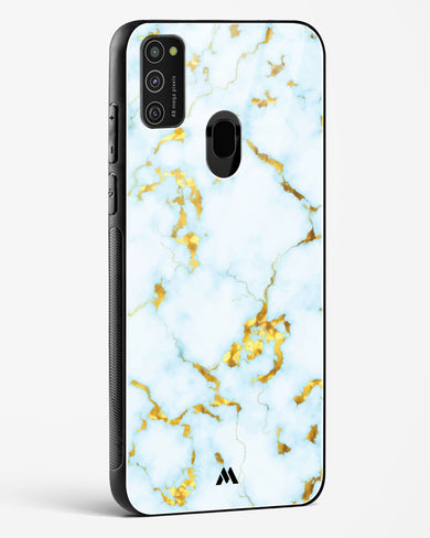White Gold Marble Glass Case Phone Cover (Samsung)