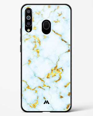 White Gold Marble Glass Case Phone Cover-(Samsung)