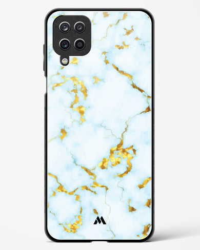 White Gold Marble Glass Case Phone Cover-(Samsung)