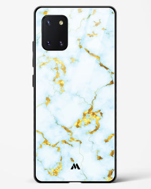 White Gold Marble Glass Case Phone Cover-(Samsung)