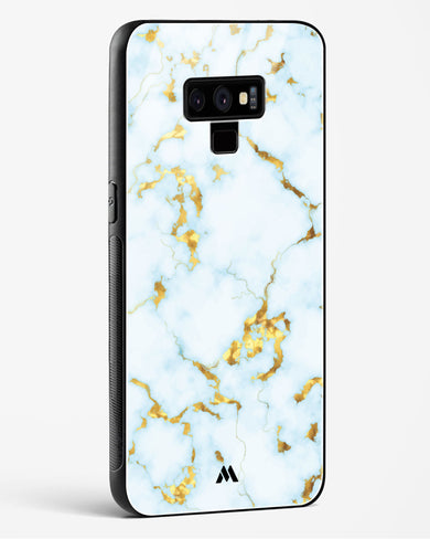 White Gold Marble Glass Case Phone Cover (Samsung)