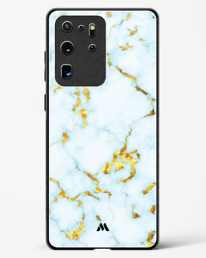 White Gold Marble Glass Case Phone Cover (Samsung)